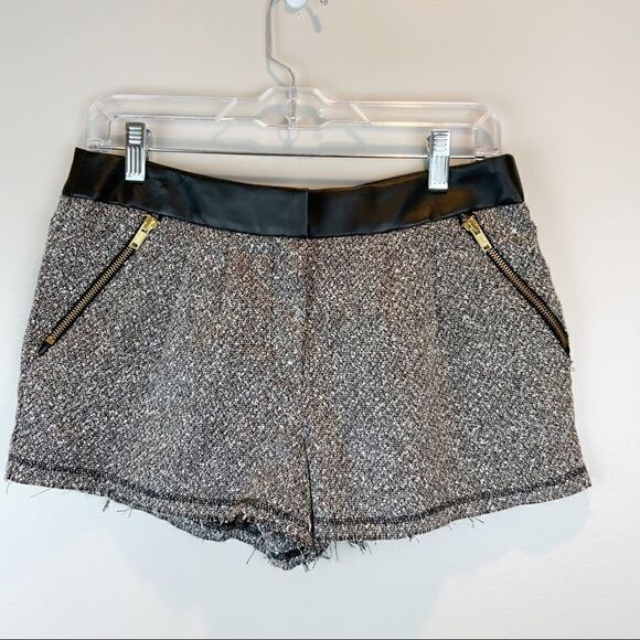 🌺3 FOR $20🌺 - NWT Olsenboye high rise tweed raw edge shorts 3 - Picture 2 of 6